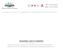 Tablet Screenshot of behavioralhealththerapies.com